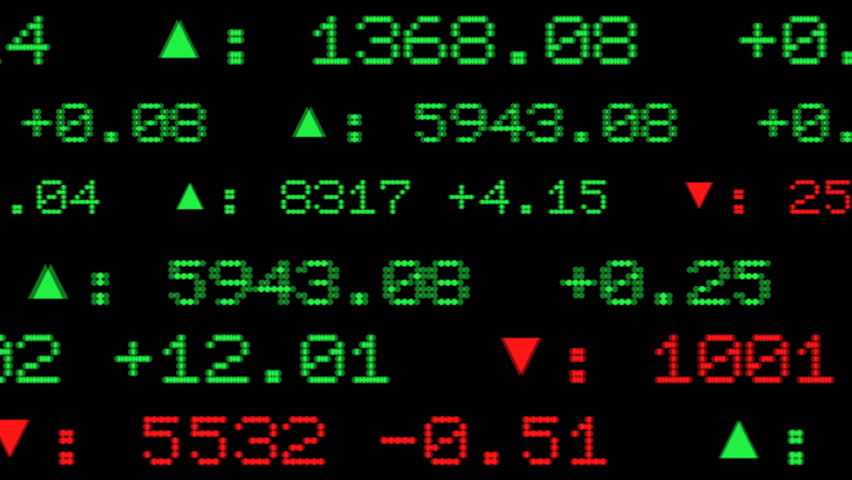 Display of Stock Exchange