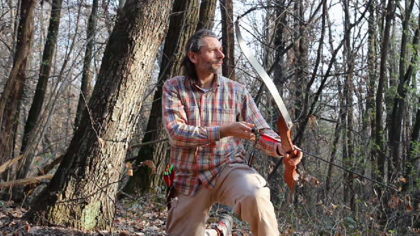 archer in the woods