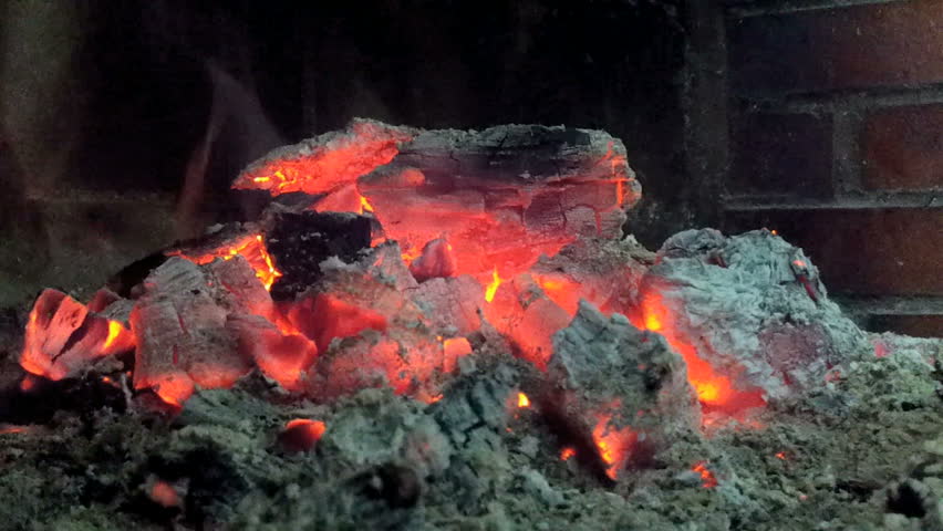 fire and tongs closeup
