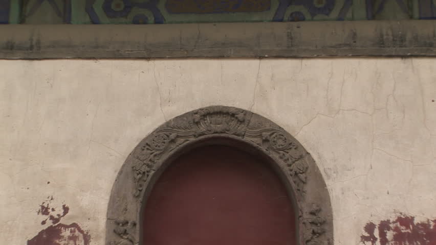 Stone arch doorway into Temple of Sea of Wisdom, Summer Palace, Beijing, China, zoom out. Format: NTSC HDV Compression: MotionJPEG-A Camera: Sony HVR-Z1U Size: 1080i (1920 x 1080) Sound: No