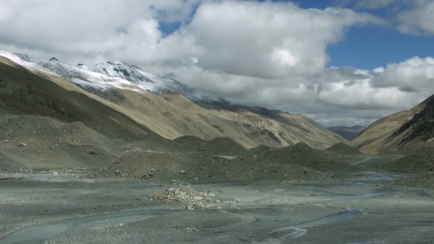 Timelapse of Mount Everest base camp, Himalayas, Tibet.