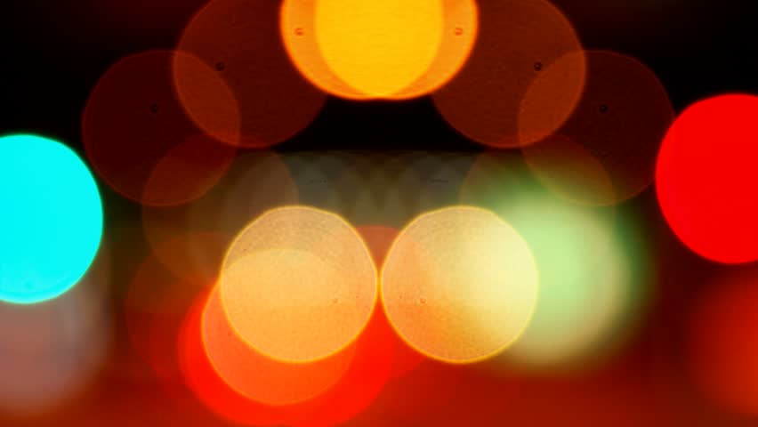 Timelapse out of focus, orbs.