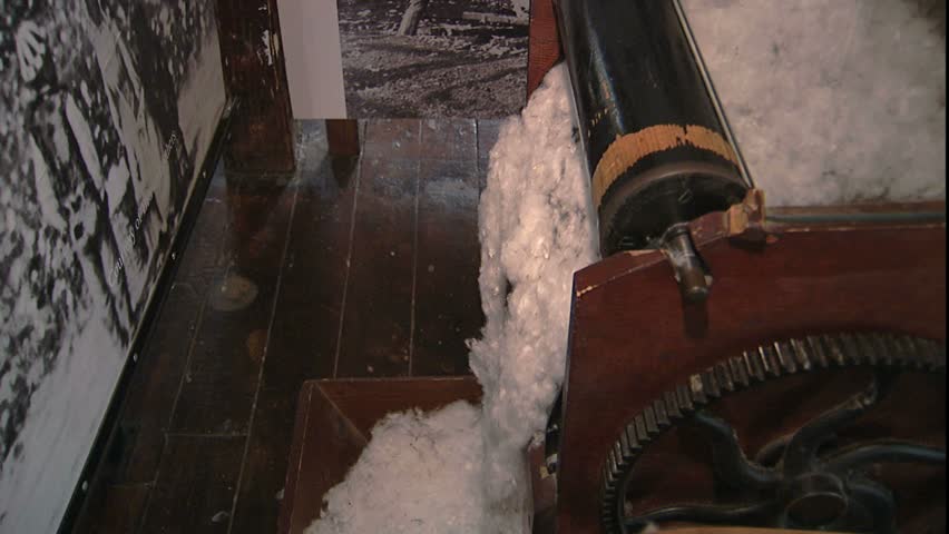 2 cotton gins working at Slater Mill, Pawtucket, RI