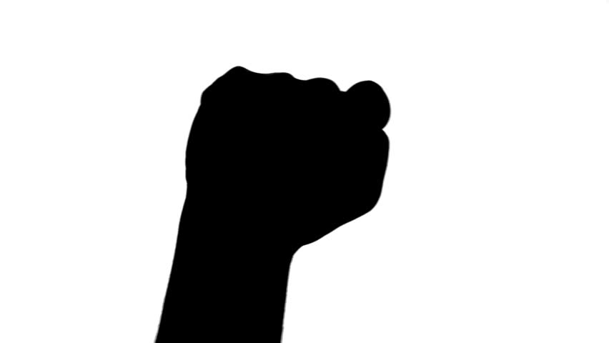 Power Fist Silhouette - Black Stock Footage Video 582871 | Shutterstock