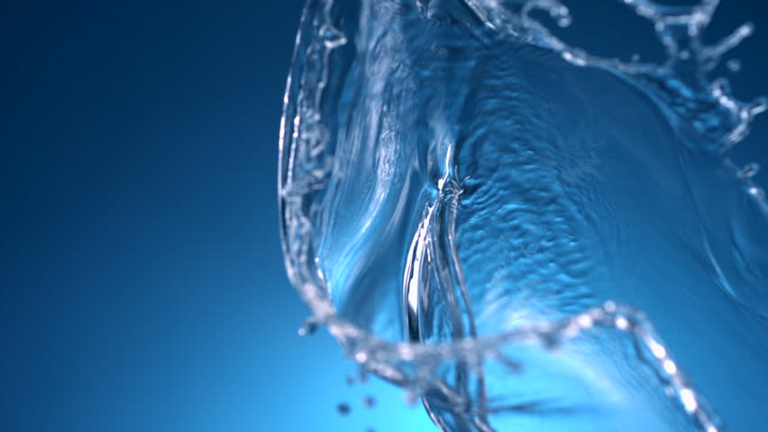 Water splash in midair shooting with high speed camera, phantom flex.