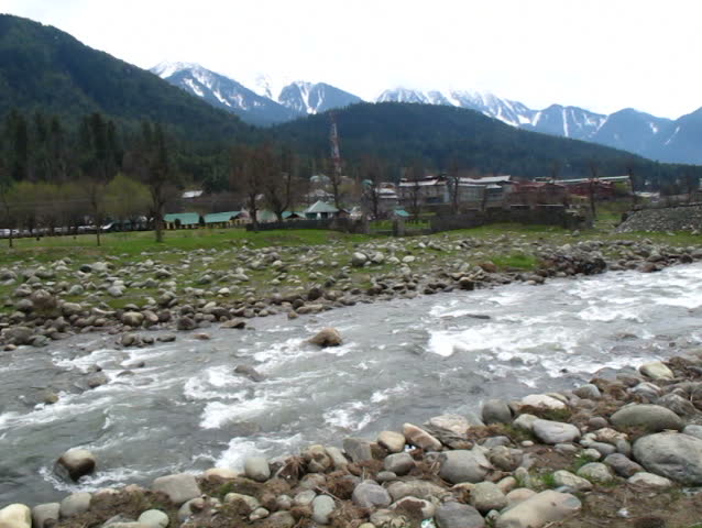 Beautiful Liddar river in Pahalgam valley, Kashmir India