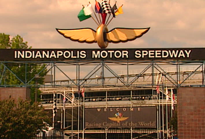 INDIANAPOLIS - CIRCA 2002: Indianapolis Motor Speedway logo sculpture circa 2002 in Indianapolis, Indiana.