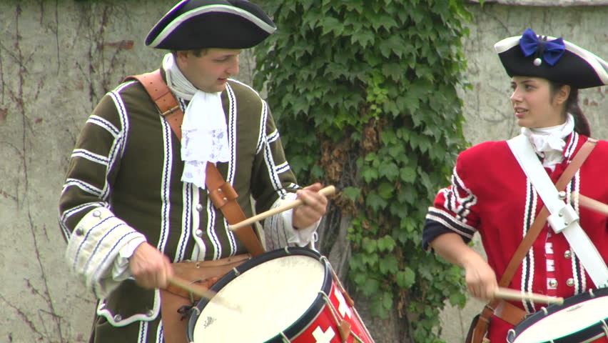 STAFFARDA, ITALY - CIRCA 2012: Reenactment of the battle fought during Nine Years' War in Piedmont-Savoy (northern Italy) on 18 August 1690. It was a victory for the French commander against the Duke of Savoy.