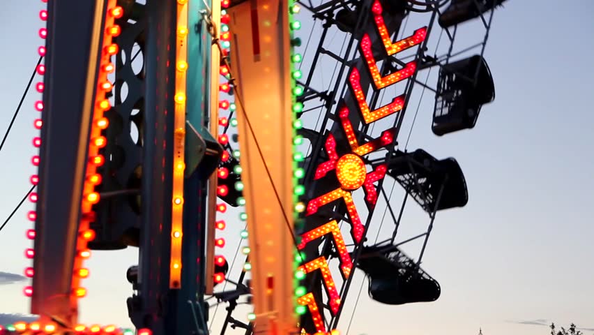 Fun Carnival at Night