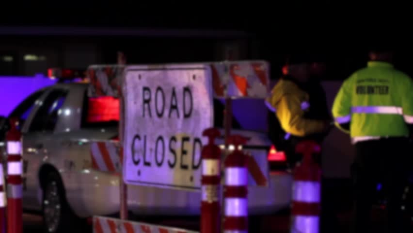 Police Close Off Road Due to an Accident