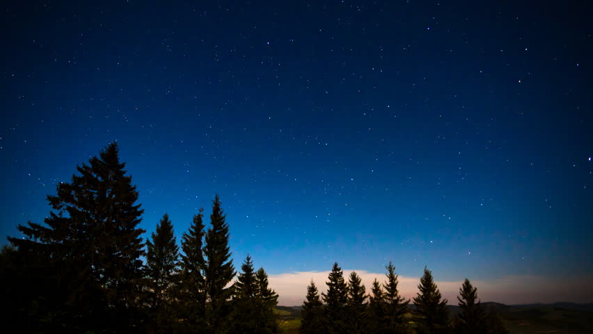 Starry sky time lapse 