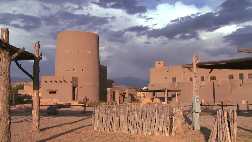 Timelapse of adobe buildings in the southwest