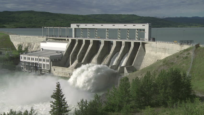 Spillway on the Ghost Dam, Alberta, Canada