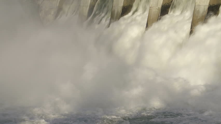 Spillway on the Kananaskis Dam, Alberta, Canada