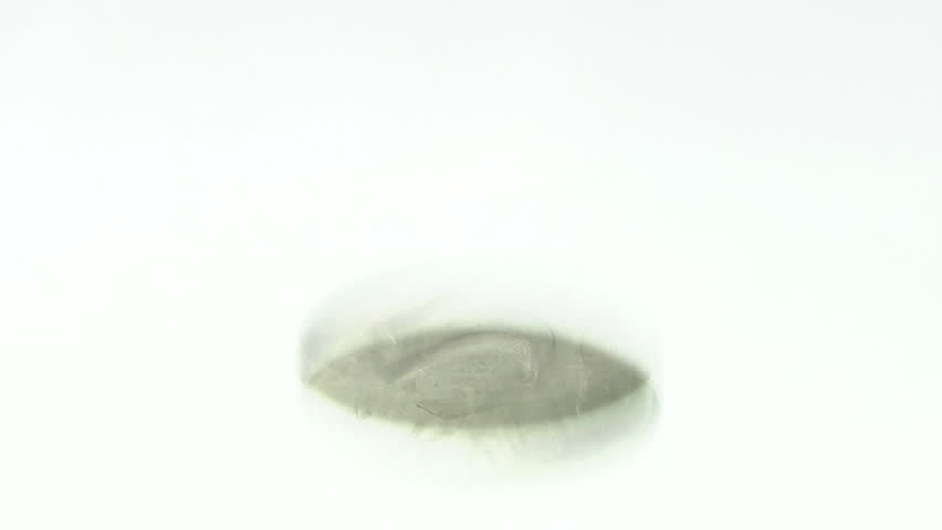 A twirling coin