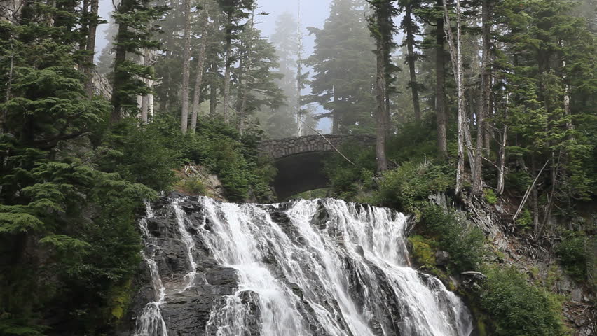 Nevada Falls in Mt.Rainier National Park, Washington State, USA.