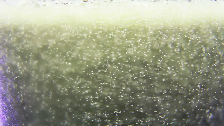 Macro clip of liquid, bubbles and froth. Abstract video that could be used as effect, transition or background and even as a conceptual video.
