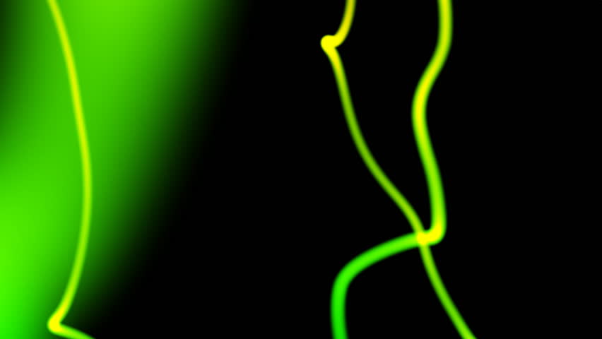 Green distorted neon lines background loop