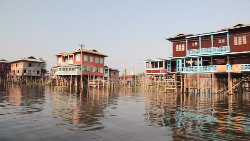 Boat on Inle lake , Myanmar