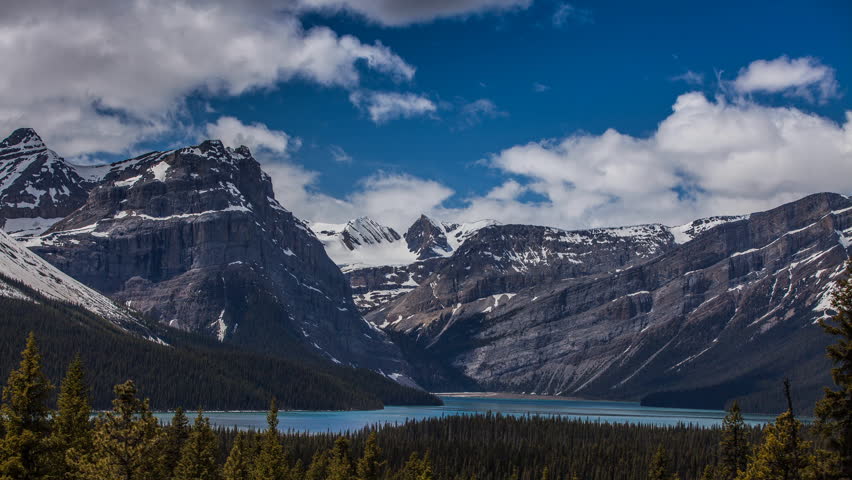 Time-lapse of the Canadian Rockies in the Summer