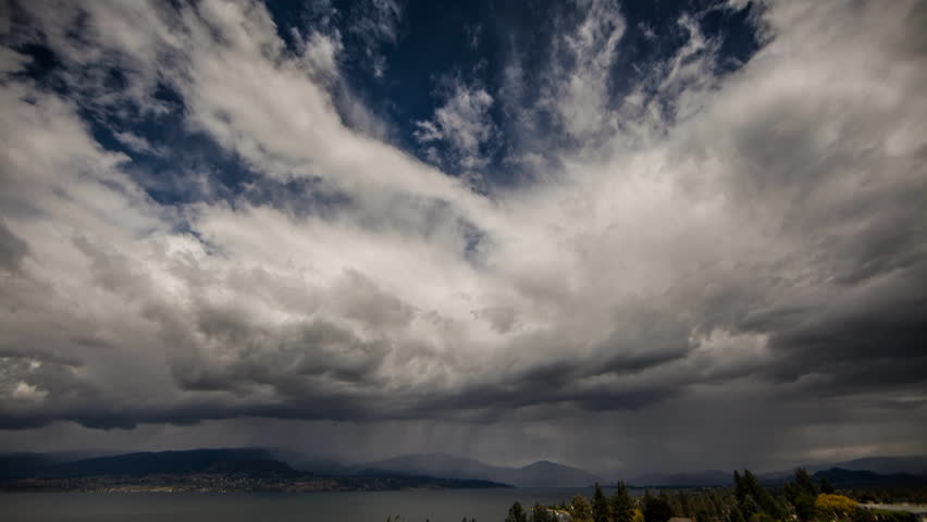 Time-lapse of the Canadian Rockies in the Summer During a Storm