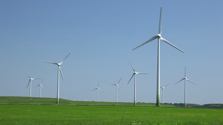 Windturbines producing alternative energy