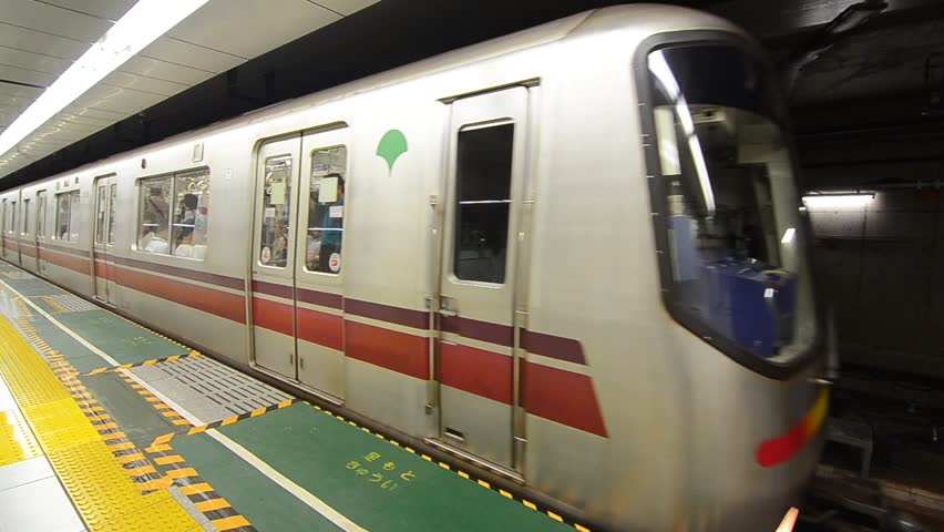 TOKYO - JULY 6: The Toei Oedo Line July 6, 2011 in Tokyo, JP. The line is Tokyo's first linear motor metro line and second in Japan after Osaka's Nagahori Tsurumi-ryokuchi Line.