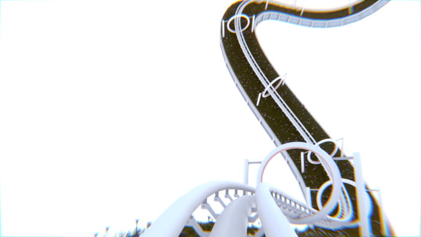 Roller coaster 3D animation. Clip is loopable. Rendered in HD. Feel free to check my portfolio for more HD clips!