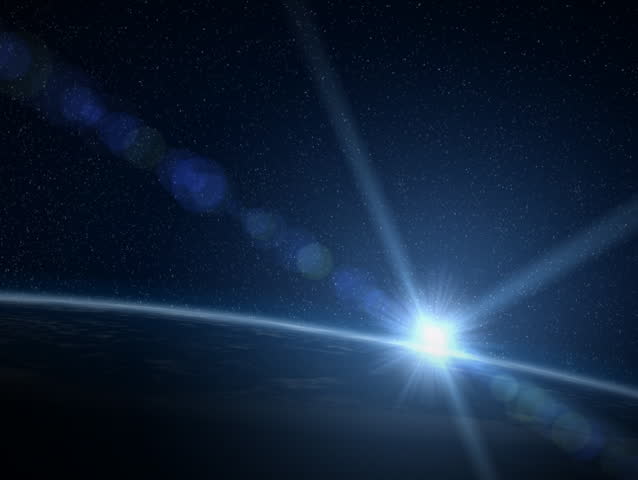 Earth sunrise, NTSC