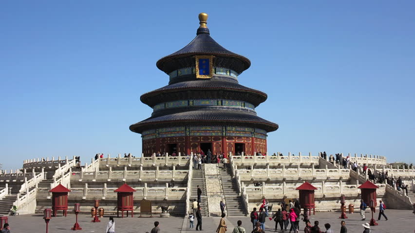 Tian Tan complex, Temple of Heaven, Qinian Dian temple, Beijing, shot in the daytime