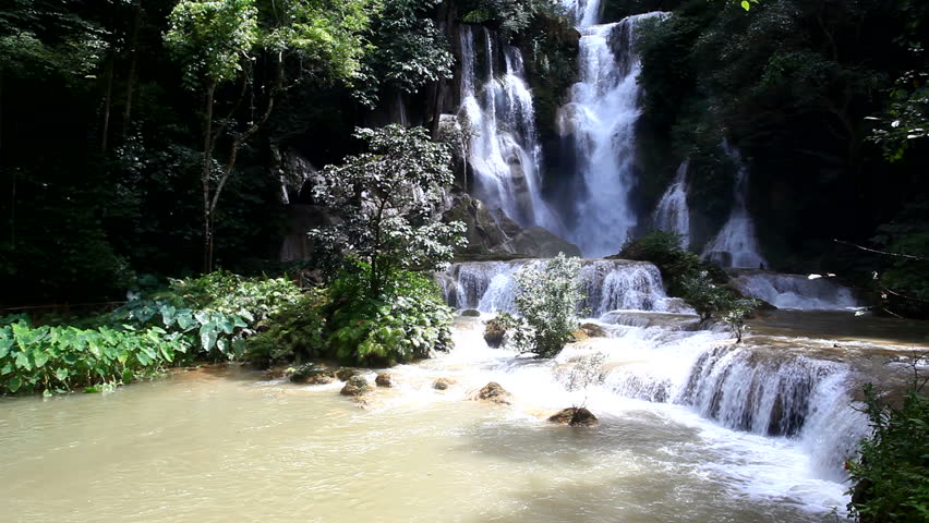 waterfall in Laos