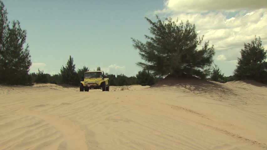 SAND DUNES, BRAZIL - CIRCA 2010: Dune Buggy on the Sand 