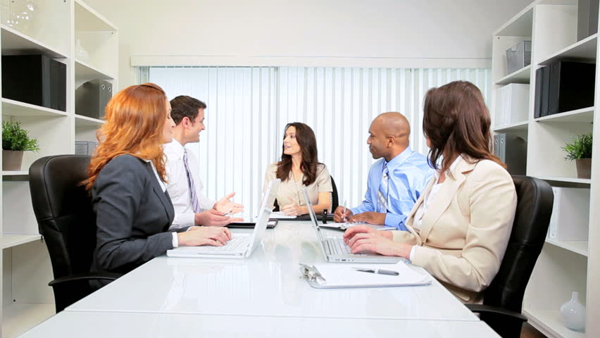 Consultants modern advertising agency planning client publicity