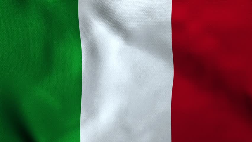 Flag Of Italy Background Seamless Loop Animation Stock Footage Video