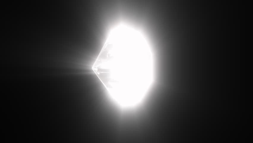 Diamond rotating on xyz axes looping