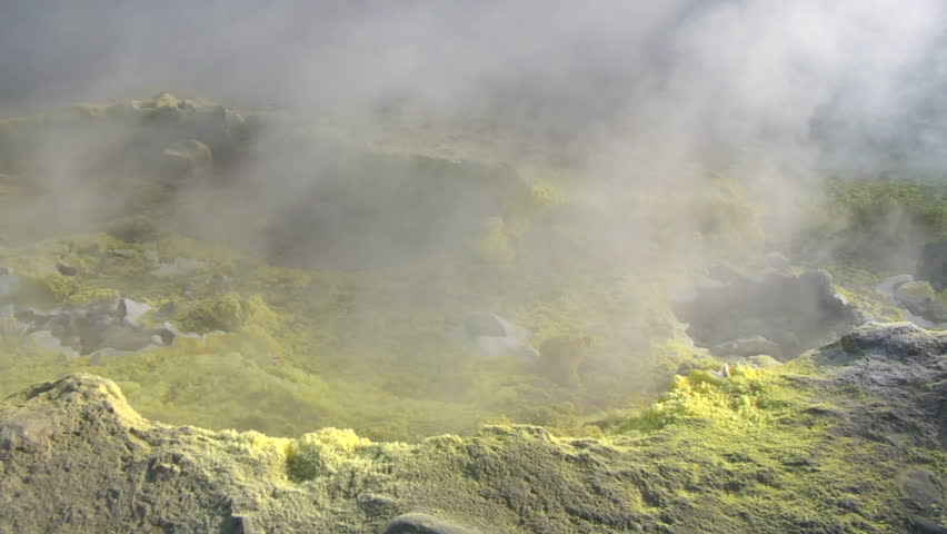 Sulfurous fumaroles, Vulcano, Italy
