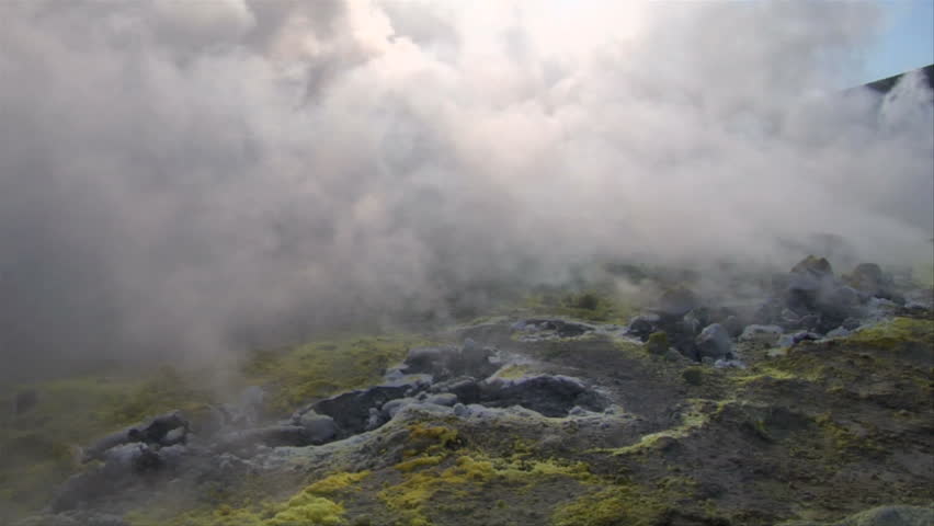 Sulfurous fumaroles, Vulcano, Italy
