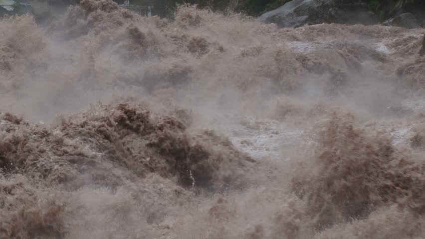 Urubamba River in full flood