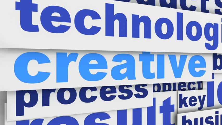 Innovation animation conceptual design. Marketing message concept
