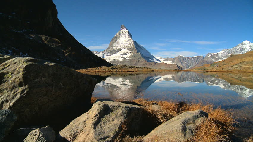 Inspiring view & reflection of the Matterhorn in Switzerland