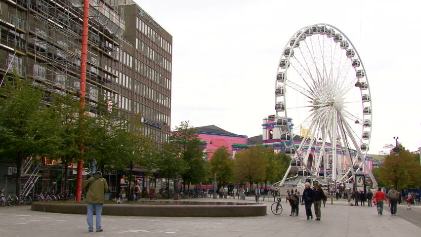 COPENHAGEN, DENMARK - CIRCA OCTOBER 2010: Giant Ferris Wheel in Denmark