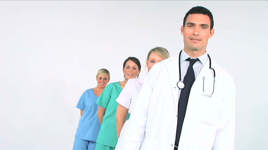 Young medical staff ready to treat patients
