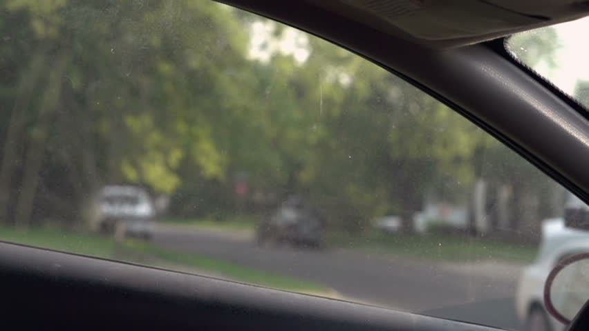 Man breaking into car slow motion 720p