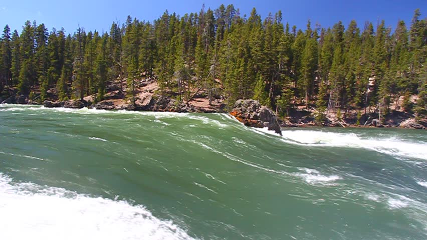 Rapids of the Yellowstone River fueled by snowmelt of the previous winter