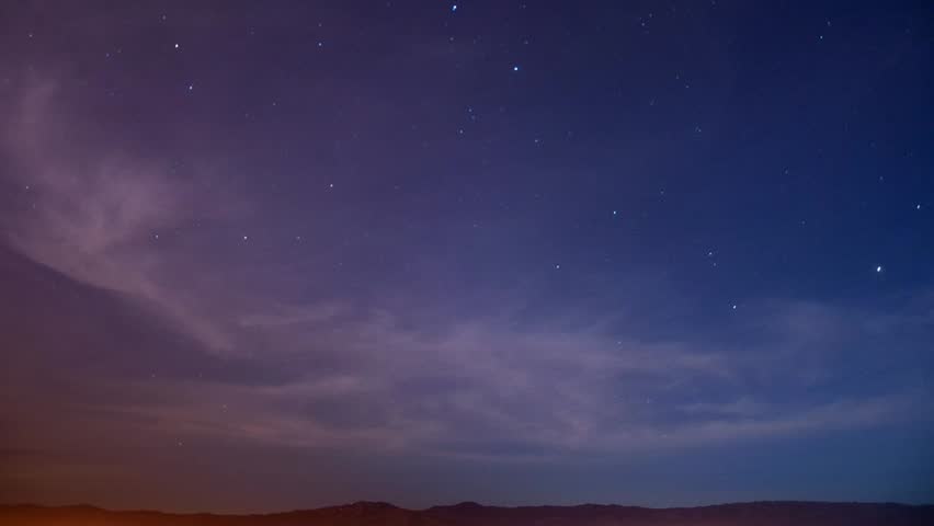 A night time-lapse of the stars and airplane traffic above Mount Hamilton, San Jose, California.