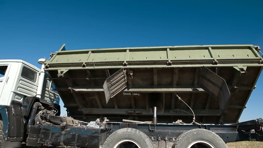Dump Truck Dumping Freight