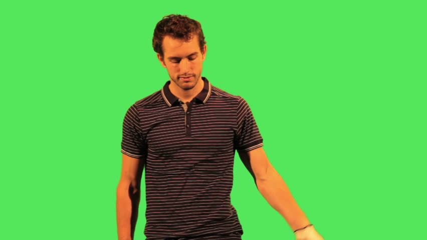 Portrait of male golf player
