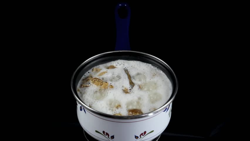 cooking mushroom risotto, Italian rice recipe