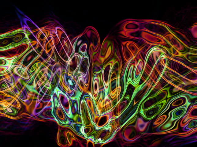 NTSC - Motion 527: Abstract fluid forms pulse, ripple and flow (Loop).