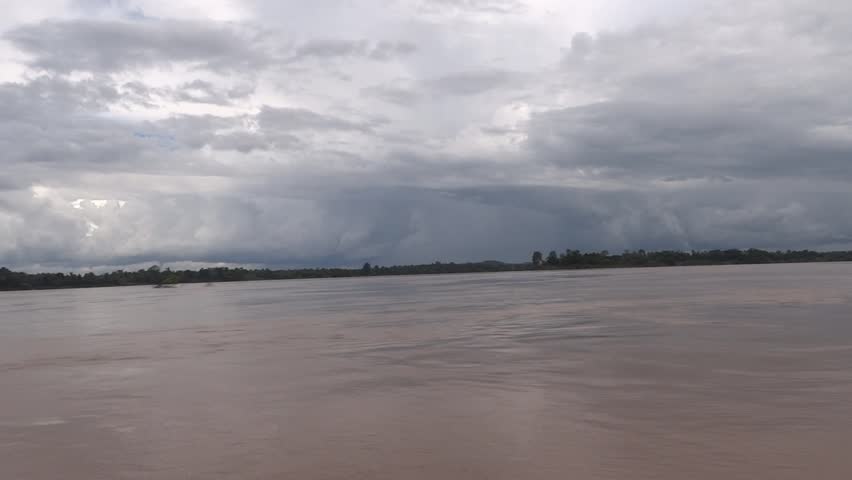 SI PHAN DON - AUGUST 25: River cruise on Mekong river August 25, 2012 in Si Phan Don, Laos.